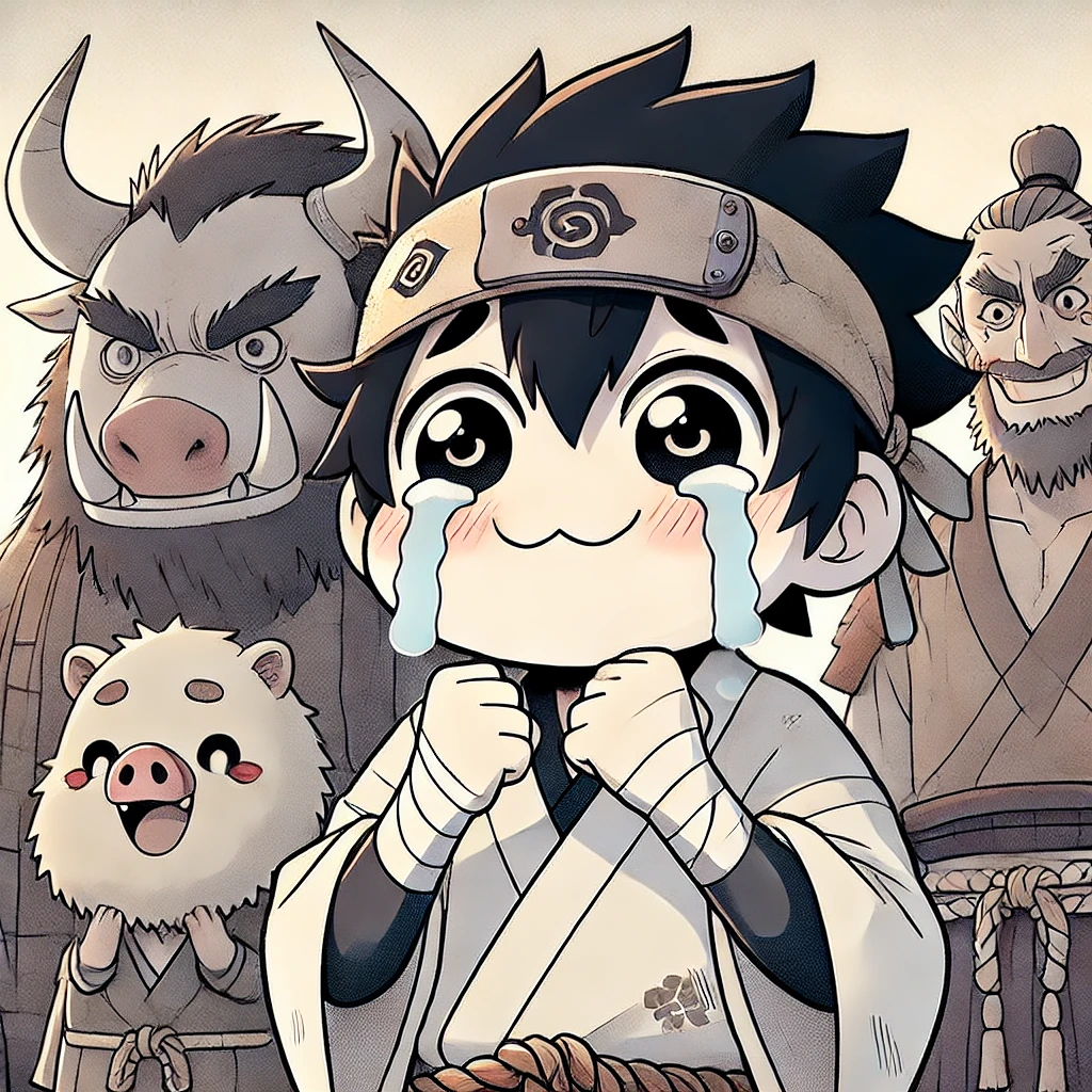 初登場時の雷蔵のキャラクター