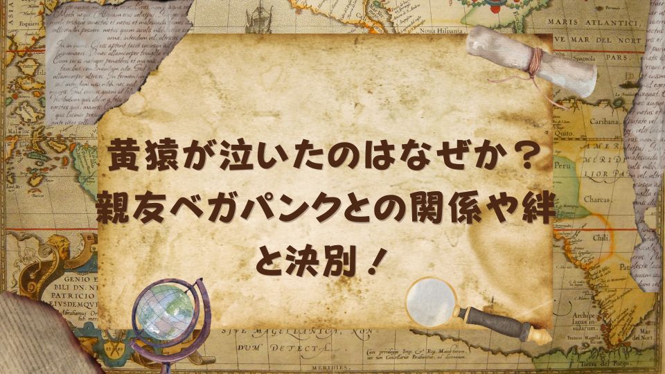 黄猿が泣いたのはなぜか？親友ベガパンクとの関係や絆と決別！