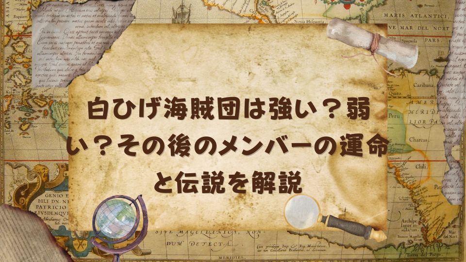 白ひげ海賊団は強い？弱い？その後のメンバーの運命と伝説を解説