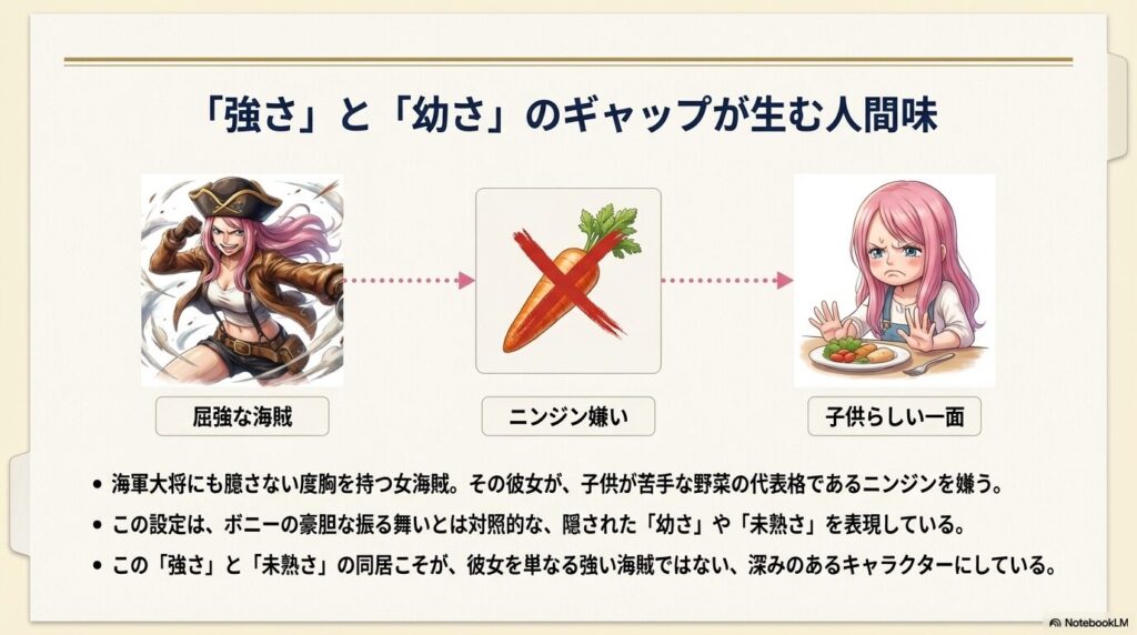 ギャップがもたらすキャラクターの深み